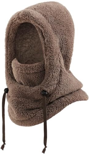DRESHOW Cagoule Hiver Thermique pour Enfants Cagoule de Ski Polaire Coupe-Vent pour Enfants pour Garçons et Filles Cyclisme Patinage Randonnée Activités de Plein Air pour Les 3-10 Ans