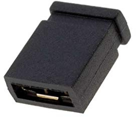 20X JUMPER-B-Z Brücke Stift weiblich geschlossen 2,54mm 1x2 schwarz NINIGI