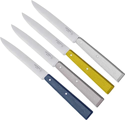 Opinel Set of 4 table knives N°125 Bon Appetit Celeste