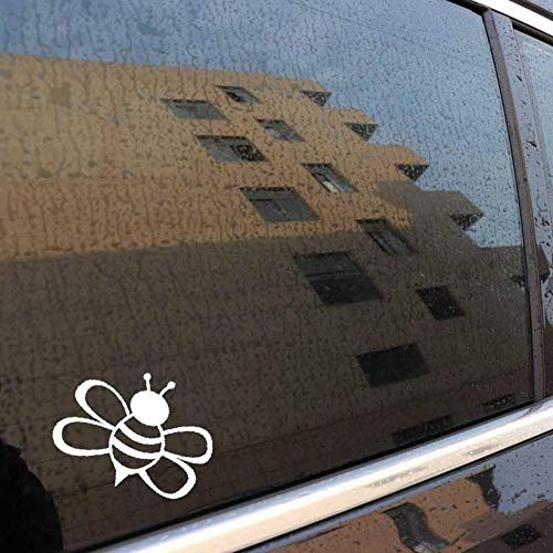 Stukk Stickers Hummel-Muster-Design-Fun-Fenster-Stoßfänger-Vinyl-Aufkleber-Aufkleber 12,7 cm x 11,7 cm - weiß