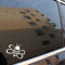 Stukk Stickers Hummel-Muster-Design-Fun-Fenster-Stoßfänger-Vinyl-Aufkleber-Aufkleber 12,7 cm x 11,7 cm - weiß