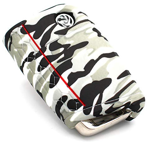 Schlüssel Hülle VB für 3 Tasten Auto Schlüssel Silikon Cover Schlüsselhülle Schutzhülle (Urban Camouflage)