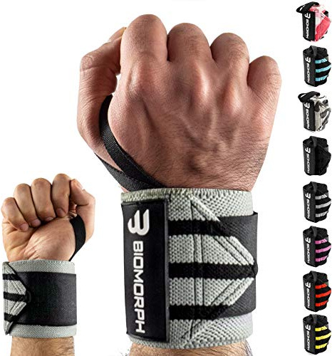BIOMORPH Profi Handgelenk-Bandagen 54cm für Fitness, Bodybuilding, Kraftsport & Crossfit I Wrist Wraps für Frauen & Männer