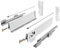 GTV - Modern Box Schublade I L=350mm H=210 mm I Weiss I Leises Schließen I Belastung bis zu 40 kg I Einfache Installation I Synchronisation des Fahrweges der Führungen I PB-D-KPL350C1