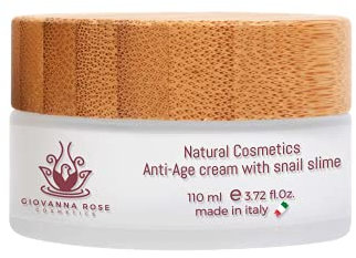 Crema Viso Antirughe 110ml 73% Bava Di Lumaca e 8 Attivi Funzionali Crema Anti-Age Naturale Idratante Per Acne Macchie Sulla Pelle E Cicatrici Per Viso Collo E Decollete Made In Italy (110ml)