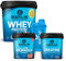 Bodylab24 Megadeal Basic Aufbau Plus, Whey Protein Vanille, Concentrated Pre Workout und Creatine Monohydrate + Shaker für Kraftsport und Fitness, kann den Aufbau von Muskelmasse unterstützen