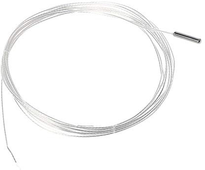 Buwei PT1000 3mm * 15mm Sonde 1 / 3DIN Temperatursensor Platin Widerstand RTD 2m 2Wire