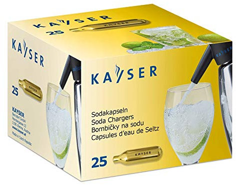 Kayser Lot de 25 capsules de soda CO2