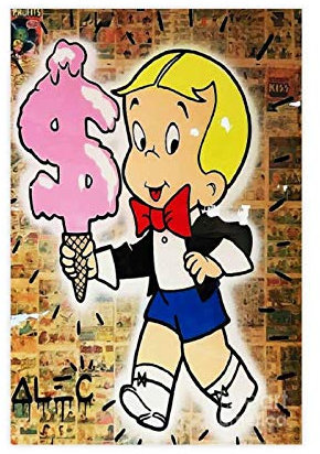 Gaming-Poster Alec Monopoly Richie Rich Leinwand Poster Schlafzimmer Dekor Sport Landschaft Büro Zimmer Dekor Geschenk 30 × 45 cm ohne Rahmen style1