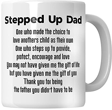 WG Stepped Up Dad Mug - Funny Step Dad Mug