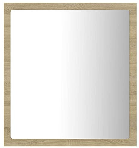 Tidyard Badspiegel mit LED Beleuchtung LED-Badspiegel Lichtspiegel Spiegel Wandspiegel aus Spanplatte und Glas Mit RGB-Leuchte,Badezimmerspiegel 40 x 8,5 x 37 cm (B x T x H)