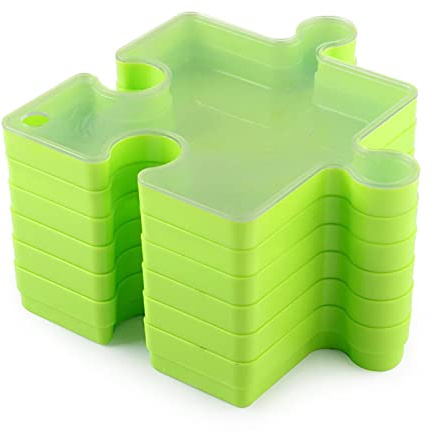 Richolyn Puzzle Sortierschalen Puzzle Sortierer Stapelbare Spleißbar Puzzle Zubehör Set Sortiertabletts Puzzleteile Sortieren Puzzle Teile Aufbewahrung Sort Your Puzzle Für Sortieren Und Aufbewahren