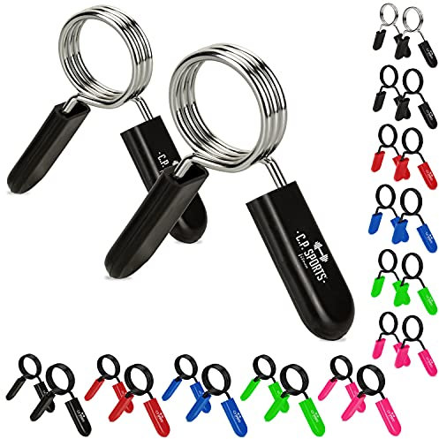 C.P. Sports Federverschlüsse Feder Feststeller Hantelverschlüsse Paare | robuster Stahl | 25mm, 28mm, 30mm Hanteltraining, Krafttraining, Gewichtheben, Bodybuilding, Fitness (30mm, Blau)