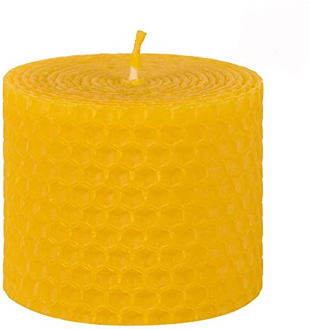 Hahn 100% Bienenwachs Wabenstumpen gedreht 60x58mm