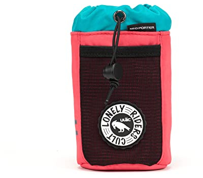 ULAC NEO Porter C-HOLD Universal Fahrradtasche für Lenker, Oberrohr, E-Scooter (Pink-Aqua)