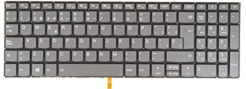 Teclado español para Lenovo Ideapad 330s-15isk s340-15api s340-15iil s340-15iml s340-15iwl v130-15igm v130-15ikb PC5CB-SP retroiluminado gris