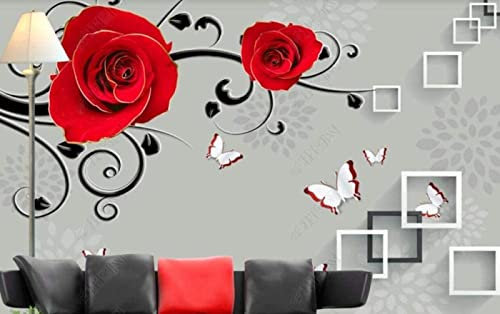 Rosen Blumen Muster Tapeten Wohnkultur fototapete 3d effekt Wohnzimmer Schlafzimmer kinderzimmer-250cm×170cm