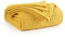 EHC Luxuriously Soft Chunky Waffle Cotton Throws Large Sofa Bed, Sofa, Couch Blanket Bedspread, Double, 150 x 200 cm - Yellow