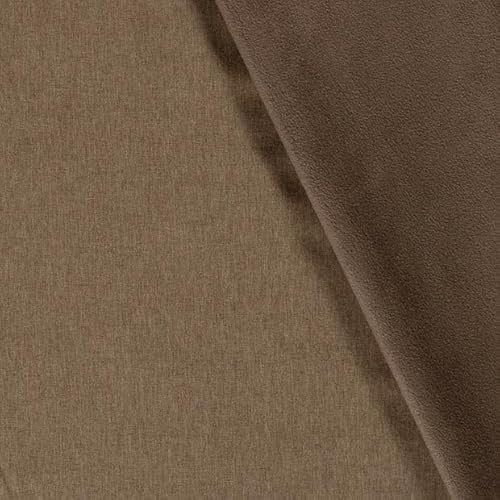 Softshell MELLY, melange, MELIERT, Ökotex Stoffe, Meterware, wasserabweisend,Jacken, Hosen, Regenschutz 0,5 m Schritte (Braun-53-MELLY)