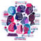 Navy Peony Notable Women Quote Stickers (26 Pieces) - Feminist, Purple-Themed, Silhouettes | Inspirational Empowerment Stickers for Laptops, Water Bottles, Gifts