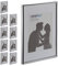 Relaxdays 10 x Bilderrahmen, Din A4, Passepartout 15x20 cm, Glasscheibe, Fotorahmen zum Stellen & Hinhängen, Rahmen, Silber
