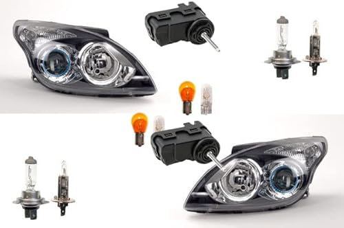 Johns, Scheinwerfer passend für Hyundai i30 07/10-11/11 Leuc. Links Rechts + Stellmotor