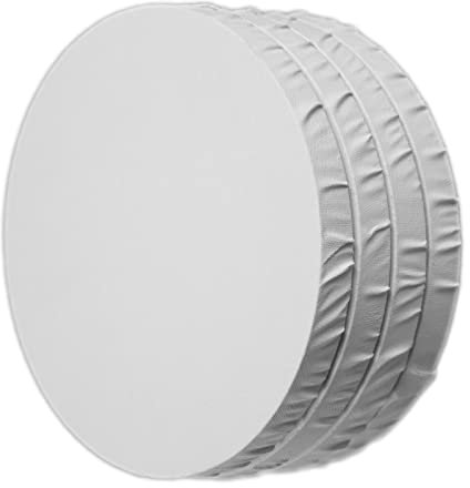 Art-Star 4X 20 cm | Toiles Rondes Ø 20 cm 280 GSM | Panneaux de Toile entoilée, Set de Toiles Rondes, Toile pré-apprêtée et prête à Peindre