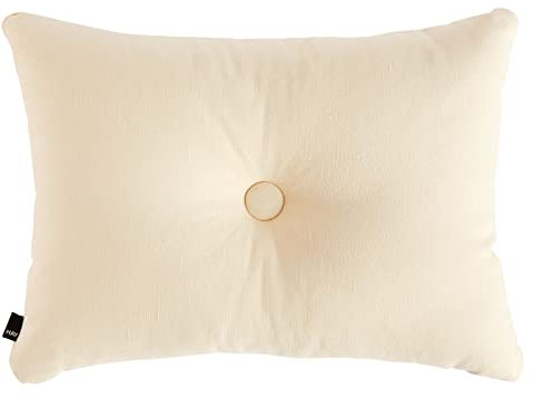 HAY Dot Cushion Planar 1 dot Ivory Kissenbezug aus Baumwolle hergestellt, Farbe: Ivory, Maße: 45 x 60 cm, AB367-A917-AG92-02DH