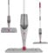 Kleeneze KL029333FEU7 No Chemical Cleaning Microfiber Spray Mop – Just Add Water, Spray Function, Microscopic Fibres, Traps Grease, 600ml Refillable Bottle, 180° Swivel Head, Includes 2 Refill Heads