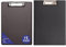 SECO Stewart Superior A4+ PVC beschichtetes Klemmbrett mit Hochleistungsklammer - Schwarz (12er Pack) & MAUL Schreibmappe A4 | Klemmbrett aus Pappe mit Folienüberzug zum Zuklappen