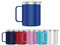 Mi Ko Mi Ka Taza Termo Café y Te para Llevar 400ml - Taza Térmica de Acero Inoxidable con Asa y Tapa (Azul Marino)