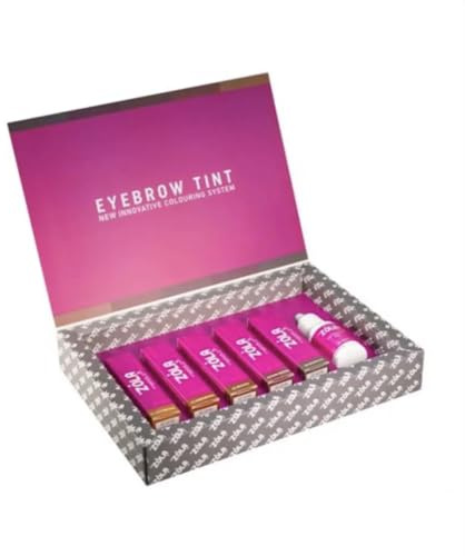 Project Lashes Project Lashes Augenbrauenfarbe Set ZOLA 5 Farben + Oxidationsmittel
