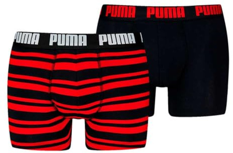 Puma Everyday Heritage Stripe Boxer 2 Einheiten M, rot/schwarz, M