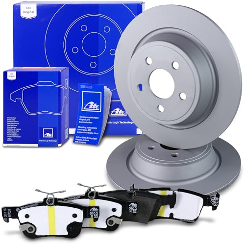ATE Bremsenset Hinterachse inkl. Bremsscheiben hinten Ø 316 mm voll und Bremsbeläge hinten Kompatibel mit FORD GALAXY Mk3 (CK), S-MAX (CJ, WA6), FORD USA EDGE