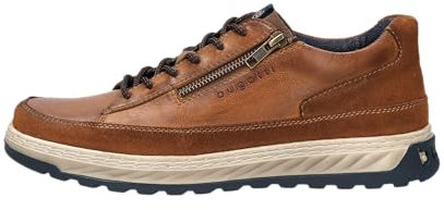 bugatti Herren Sneaker, Männer Schnürer, Wechselfußbett,straßenschuhe,Strassenschuhe,Schnuerung,lace-up Shoes,Low-tie,Cognac (6300),43 EU / 9 UK