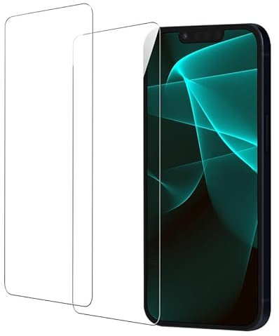 Rcokas für Schutzfolie iPhone 15 Plus Panzerglas iPhone 15 Plus Displayschutz Folie [2 Stück][9H Härte][HD Displayschutzfolie][Ultra-klar][Anti- Kratzer]