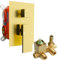 3 Way Shower Mixer Valve, Square Dual Function Shower Diverter Mixer Valve, Wall Mount Shower Faucet Rough-in Valve Bathroom Trim Kit Brushed Gold - GETSHOWERSET