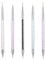 Mynoozi 5PCS Nail Polish Brush,Pull Line Painted Pen Nails Dotting Tools Accessories,Double Ended Dotting Nail Tools Set For DIY and Nails Salon Designs - Multi-Colored