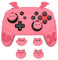 playvital Coque Switch Pro Controller Protective Case avec Protection Joystick Capuchon & Autocollant,Housse Silicone Cover Skin pour Nintendo Switch Pro Manette-Rose Pêche,Série Gothic Imp