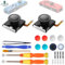 RunSnail for GuliKit 2Pcs TMR Joystick de Repuesto para JoyCon, Sin Derrape, Alta Precisión, Joystick Electromagnético TMR con Kit de Reparación, Tapas de 4 Colores, Compatible con Switch/OLED/Lite