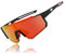 Rosedreamer Sport Sonnenbrille Schnelle Brille Sunglasses Polarisierte Radsportbrillen Fahrradbrille für Herren und Damen Sportbrille UV400 Schutz Rennrad Brille Winddicht(Orange)