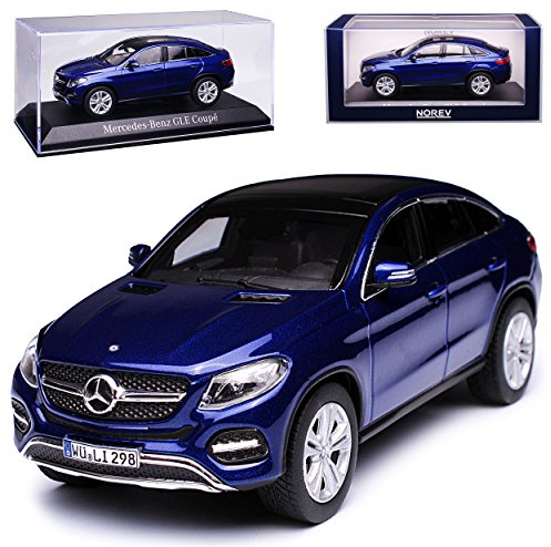 Mercedes-B GLE-Klasse Coupe C292 Brilliant Blau Metallic Ab 2015 1/43 Norev Modell Auto