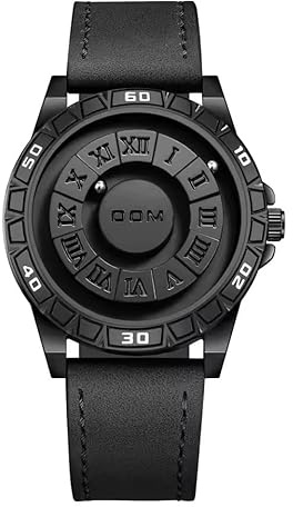 Men's Magnetic Watch 40 mm – Futuristic Design without Glass with Floating Balls | Premium Quartz Movement | Minute/Hour Magnetic Spheres | Stainless Steel Strap 20 mm Adjustable | Fashion 3ATM