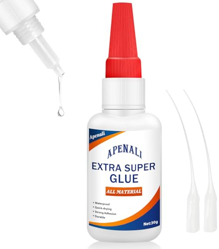 Surcotto Super Glue, 30gSuper Glue All Purpose, Instant Strong Waterproof Adhesive | Fast Drying | Heat Resistant for Plastic, Rubber, Metal, Glass, Leather, Ceramics, Wood, DIY Craft and More