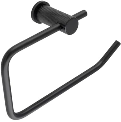 Alexander & Wilks Brunel Diamond Knurled Toilet Roll Holder (Black)