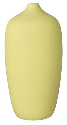 blomus Vase -CEOLA- | Blumenvase aus Keramik | 13Ø x 25H cm | Farbe Cream Gold | Dekovasen & Wohnaccessoire