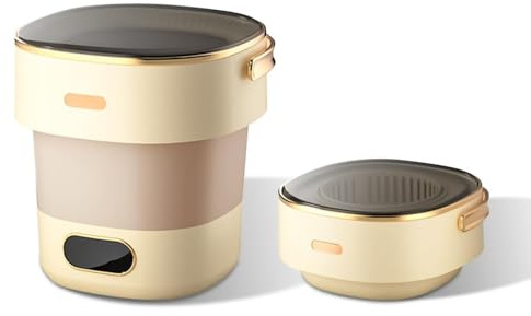13L Collapsible Mini Washing Machine & Spin Dryer - 3 Cleaning Modes, Portable Compact Laundry for Baby Clothes, Underwear, Socks, Travel, Apartment, Dorm, RV, Camping