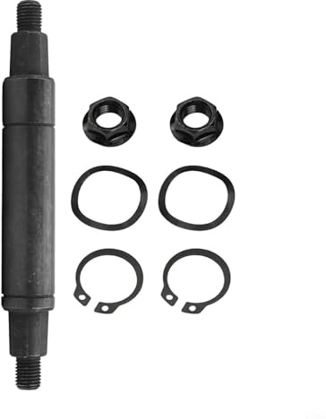 Belnotelt Eje central de metal para rodamientos de pedal de bicicleta estática, accesorios de eje de rueda de disco de cadena, pieza de repuesto resistente para bicicletas de equilibrio de