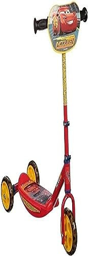 Smoby - Cars Roller - 3 Rädriger Scooter, höhenverstellbaren Lenker, stabiler Metallrahmen, einfachen Transport, für Kinder ab 3 Jahren