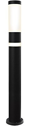 Maxkomfort Aussenleuchte schwarz Standleuchte Standlampe Gartenleuchte Edelstahl E27 232-800 LED